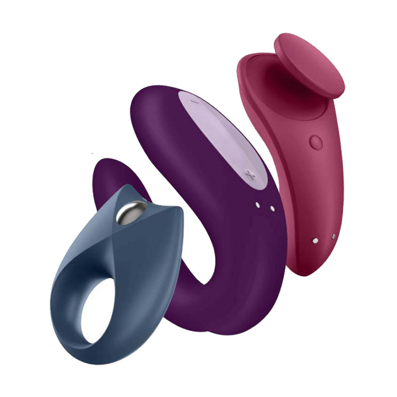 Набір іграшок для пар Satisfyer Partner Box Vibrator (смарт-вібратор, 1 шт + вібратор у трусики, 1 шт + ерекційне смарт-віброкільце, 1 шт)